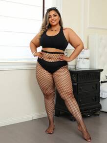 Collant curvi per donne, pantaloni aderenti ad alta elasticità, calze a rete traforata, collant sottili e sexy, calze velate nere nello stile Y2K, fascinosi, versatili, adatti per l'uso quotidiano in primavera ed estate