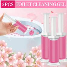 42 Count Fresh Flower Gel Stamp Toilet Cleaner, Air Freshener, Fresh Bathroom Toilet Cleaning Gel Stamp, Helps Keep Toilet Clean, Prevents Scale And Toilet Ring, 6 Fragrance Options, Includes 1 Dispenser And 4 Gels - Floral - 查看 2