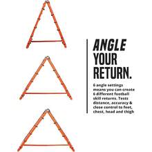 FLICK Urban Dual Speed Rebounder - 2-In-1 Adjustable Double Sided Football Rebounder & Rebounder Net - Soccer Training Equipment – Portable Goalkeeper Precision Training Equipment - Black - View 5