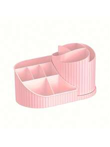 2-in-1 Multifunktions-Kosmetikregal mit großer Kapazität, einschließlich Aufbewahrungsbox für Lippenstift, Lidschatten und Aufbewahrungsbox für Make-up-Pinsel, geeignet für Badezimmer, Frisiertisch und Schreibtisch im Schlafsaal