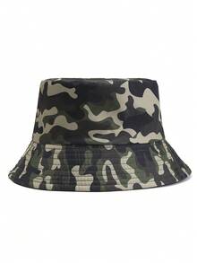 1pc Retro Contrast Color Bucket Hat, Outdoor Versatile Sun Protection Bucket Hat - Multicolor - View 14