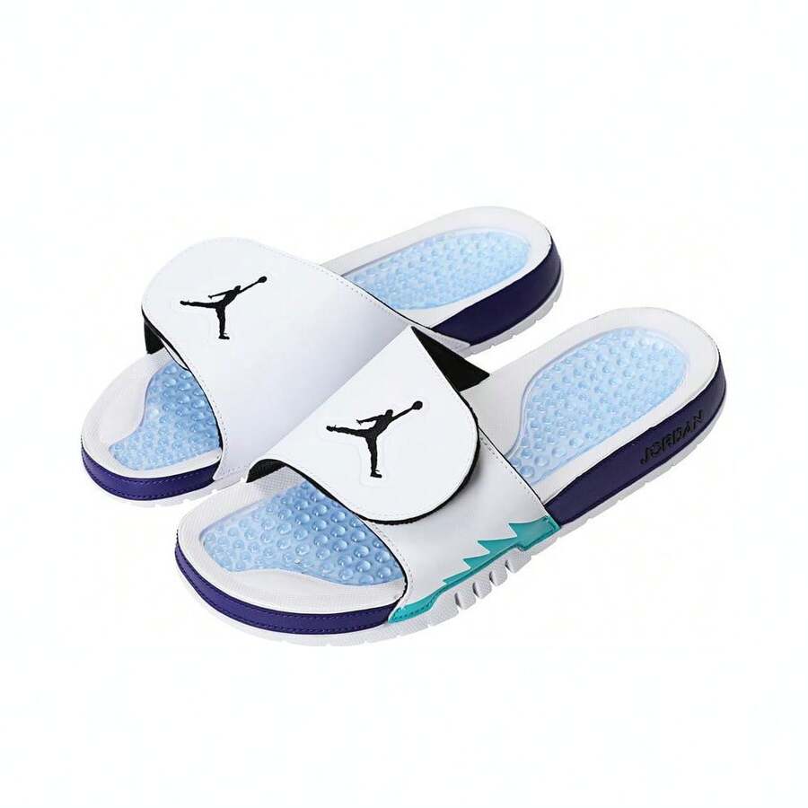 Nike 2025 男士 JORDAN HYDRO V RETRO 凉鞋/拖鞋,555501-103 - 白色 - 查看 1