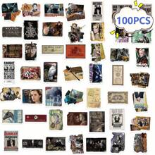 Harry Potter Harry Potter Officially Licensed 50pcs Classic Movie Characters Around Vinyl Stickers, Waterproof Gift Cartoon Water Bottle Laptop Bumper Computer Cell Phone Hard Hat Car