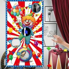 1pc Carnival Circus Game Bean Bag Flags, Party Banners, Pull Circus Party Outdoor Banners, Throwing Outdoor Party Game Props Birthday Gifts, Party Flags, Party Supplies, Birthday Banners, Home Decorations - Multicolor - View 10