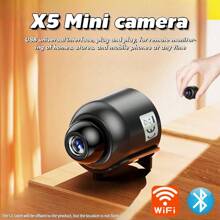 Caméra mini X5 2,4 GHz WiFi Système de sécurité domestique intelligent Vision nocturne Détection de mouvement Visualisation à distance mobile Caméra IP micro pour animal de compagnie