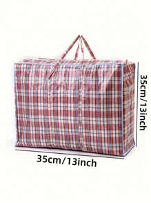 Bolsas extra grandes para lavandería, compras, almacenamiento y mudanzas con cremallera y asas, en azul, rojo y negro. Bolsas de viaje durables a cuadros para ropa, lavandería, ropa de cama, mudanza, limpieza del armario y decoración navideña. Bolsas de patrón de piel de serpiente, bolsas tejidas, resistentes a la humedad y a las manchas