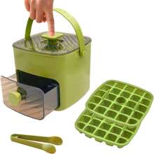 Ice Cube Tray With Lid And Bin, Ice Trays For Freezer, Flexible Ice Cube Trays,2 Packs For Freezer, 48 Pcs Ice Cube Mold With Ice Scoop For Whiskey, Cocktail, Coffee And DIY