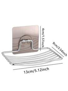 Suport pentru săpunieră cu design de drenaj, suport pentru burete de chiuvetă, săpunieră, rezistent la rugină și impermeabil, instalare ușoară, organizator de baie, fără găurire, organizator de duș, pentru depozitare în baie și decor interior și bucătărie