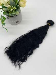 1pc SD/BJD Cotton Doll Wig, Handmade DIY Solid Color Wave 30cm Wig Extension, Doll Wig