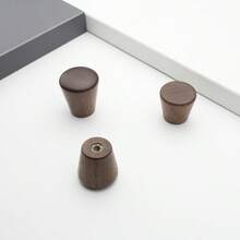 Wooden Cabinets Wardrobe Knobs Conical Handles Door Drawer Pulls Single Hole Round Kitchen Handles Furniture Knobs Hardware