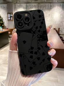 1 件扑克牌图案手机壳，黑桃皇后、骰子、红心、街头艺术，360 度全保护手机壳，兼容 和 Galaxy 手机壳