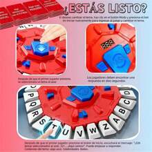 Juego de mesa giratorio español, 2 modos - Respuesta de 10 segundos y modo bomba, juego interactivo ágil en grupo, 36 escenas hilarantes y temporizador, juego de estrategia de construcción de palabras, ideal para familia, trabajo en equipo, al aire libre, Navidad, cumpleaños, regalo de Año Nuevo
