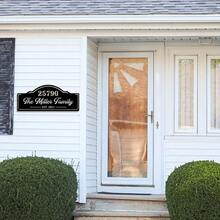 Custom Metal House Number Sign - Personalized Outdoor Address Plaque For Home, Office, Living Room Decor - Black - View 3