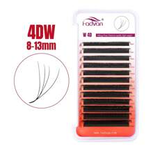 FADVAN D-Curl 3D/4D/5D W Shape Lashs 0.07 7-15mm&Mix Premade W Fan Lash Extensions Natural Soft Black Bushy Style Lashes Faux Mink Individual Lashes , Lash Tech Supplies