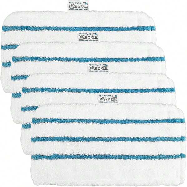 Pacotes com 2/4/6 almofadas de esfregão a vapor compatíveis com esfregões a vapor Black+Decker FSM1630, FSM1616, FSMH13E5, FSM1321, FSM1605, FSMH13151SM, FSMP20, FSM1620, FSM1621, FSM1630, FSM1500, FSM1600, FSM1615, almofadas para esfregão a vapor, almofadas de substituição de microfibra para limpeza de pisos