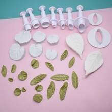 Polymer Clay Cutter Leaf Vein Impression Texture Emboss Silicone Mold DIY Clay Jewelry Tool Art Hobby Supplies