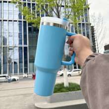 STANLEYSINCE 1913 40 Oz Stainless Steel Tumbler Double Wall Vacuum Insulated Portable Drinking Cup Travel Iced Coffee Mug Summer Drinkware With Handle And Straw, Perfect For Travel, Home, Office, Gift, Ice Drinks And Hot Drinks