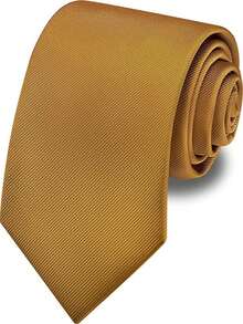 1 件男士纯色领带，斜罗纹商务正式手工领带（8 厘米宽）男士领带