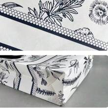 15pcs/Premium Retro Flower Covered Non-Woven Fabric Tote Bag, Clothing Store Shopping Bag, Clothing Gift Bag Summer Cooling,Beach,Travel