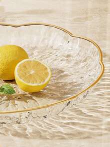 精美客厅水果盘，冰川图案干果盘，餐桌骨盘，蛋糕小吃盘