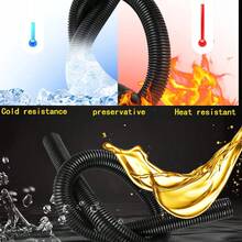 Length 3Meters OD7/10/13/15/18mm Split Wire Loom Conduit Polyethylene Tubing Black Color Sleeve Tube