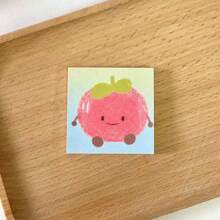 50PCS New Cute Cartoon Fruit Sticker Sticky Notes, Novel Cartoon Sticker Set, Fun Notepad For Home Office, Memo, Teacher Gift Reusable For Reminders And Notes,Back To School - Multicolor - View 4