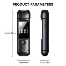 Portable Alcohol Tester, Rechargeable USB_C Breathalyzer With LCD Digital Display, Personal Alcohol Testing Tool