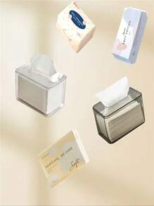 1PC One Transparent Tissue Box For Home Use And A Simple Tissue Storage Box