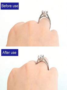 Resin Ring Adjuster, Invisible Ring Sizer Pads, Suitable For Loose Rings, Fits All Finger Sizes. Invisible Ring Sizer Adjuster, Fits Loose Rings - Multiple Finger Sizes Available, Comfortable And Protective. Adjustable Clear Tightener, Sizer Tool, Jewelry Protector, Fits Loose Rings. Ring Adjuster Fits Any Ring, Multiple Sizes Available. Women's Ring Adjuster. - Multicolor - View 4