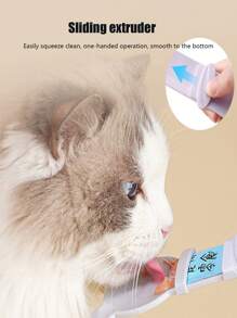 Cuchara con palo de gato, cuchara de alimentación, alimentador con palo para gato, rascador con palo para gato, cuchara para dar aperitivos para gato, accesorio multiusos para comida de gato y suministros para mascotas, limpio e higiénico, fácil de usar