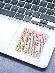 1 pieza Pegatina transparente de atajos de teclado para laptop, imprescindible para principiantes - ¡Libera memoria! 3.15x3.15 pulgadas/8x8 cm