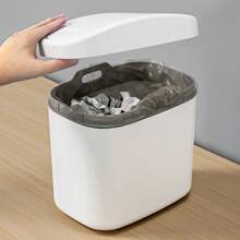 Small Garbage Can: No Electricity Needed, Suitable For Living Room, Tea Area, Office, Nightstand, Bathroom, Bedroom, And Home