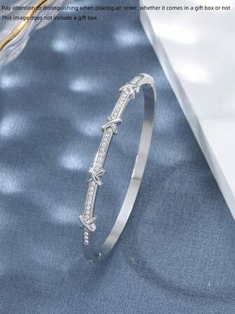 Rhinestone Decor Bangle