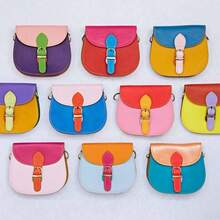 Leather Saddle Crossbody Bag - Colour Block - Handbag Or Crossbody Bag - Fair Trade, Handmade & -