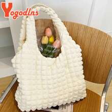 Summer Pleated Cloud Bag Female Candy Color Large Capacity Shoulder Bag Handbags Shopping Girls Pouch Tote Bolsas