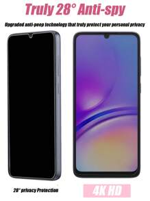 5 pezzi Protezione per lo schermo in vetro temperato anti-spia, compatibile con Samsung A54/A13/A34/A12/A53/A14/A71/A52/A23/A32/A73/A50/A33/A22 5G/Galaxy S25 Edge, facile da installare, anti-sbirciatura, senza bolle, anti-graffio, vetro temperato infrangibile