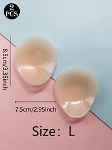 2pcs/Set Lightweight Teardrop & Semicircle Shape Invisible Silicone Thigh Chafing Anti-Slip Band, Intimate Area Coverage For Summer - Multicolor - View 11