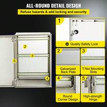 NEMA 4X Fiberglass Waterproof Electrical Junction Box 24 X 16 X 9 Inch IP66 Outdoor Indoor Enclosure With Mounting Plate For Versatile Applications - Clear - View 3