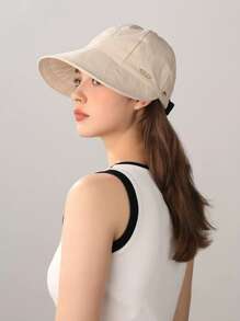 Hats For Woman Baseball Cap Spring And Summer Face-Covering Sun Hat, Lightweight And Foldable, Fashionable And Versatile Hat, Suitable For Daily Use