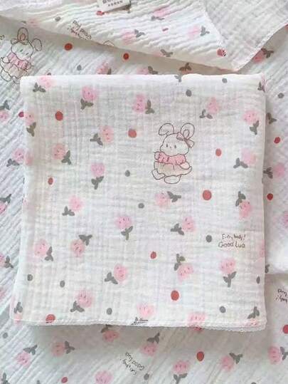 80*80cm Newborn Baby Soft Muslin Breathable Absorbent Swaddle Blanket