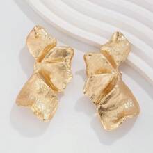 1 Paar elegante Blumen Metall Ohrstecker für Frauen, geeignet für Feiertage, Geburtstag, Date, Party, Reisen, tägliche Fahrt