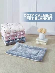 1 pièce Matelas réversible super doux pour animaux de compagnie, laine super douce Lavable, réversible Lits pour animaux de compagnie, chiens, chats, hamsters et petits animaux Couleurs vives Coussin de lit confortable pour animaux de compagnie, convient pour toutes les saisons