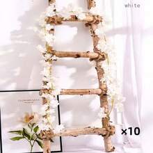 1 件人造樱花花环，粉色樱花藤蔓，适用于婚礼、派对、家居装饰、室内外装饰、管道包裹