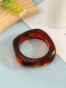 3 Cái / Bộ Vòng Tay Acrylic Mờ Bất Đối Xứng Phóng Đại, Thiết Kế Độc Đáo & Linh Hoạt Năng Cho Phụ Nữ - Nhiều màu - Xem 3