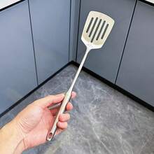 Stainless Steel Mini Cooking Spatula, Kitchen Cooking Utensil, Small Frying Pan Scraper, Wok Spatula - Silver - View 3