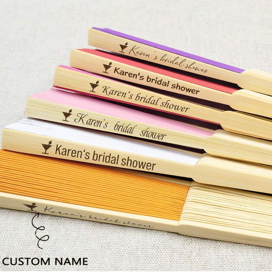 Bulk Bridal Shower Fans Favor For Guest Bachelorette Party Fans Hand Fans Engagement Gift Unique Bridal Shower Gift Future Mrs Favor Fans,School Supplies,Back To School,School Gift,For Office,For School,For Classroom,For Teacher Gifts,For University,For Colleague,For Dorm Rooms,For Teacher,For Boys And Girls,For Teenagers,Junior High School Students,Middle School Students,High School Senior High School Students,College Students,University Students,Freshman,Sophomore,Underclassmen,Durable,Colorful,Cute,Adorable,Funny,Kawaii,Y2K,Stylish,Unisex,Casual,Custom,Personalized,Unique,Customized,Ideal Gifts For Him,Ideal Gifts For Her,Her,Boyfriend,Girlfriend,Family,Friends - Multicolor - View 1