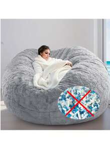 1 pièce Housse de fauteuil poire multifonctionnel (excluant le rembourrage, uniquement la housse) Meuble amovible et pliable, housse de canapé en tissu pour appartement locatif, petit salon d'appartement