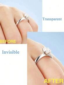 Resin Ring Adjuster, Invisible Ring Sizer Pads, Suitable For Loose Rings, Fits All Finger Sizes. Invisible Ring Sizer Adjuster, Fits Loose Rings - Multiple Finger Sizes Available, Comfortable And Protective. Adjustable Clear Tightener, Sizer Tool, Jewelry Protector, Fits Loose Rings. Ring Adjuster Fits Any Ring, Multiple Sizes Available. Women's Ring Adjuster. - Multicolor - View 5