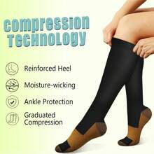 3 Pairs Of Compression Socks, Suitable For Both Men And Women - The Best Support For Running, Hiking, Cycling, And Traveling