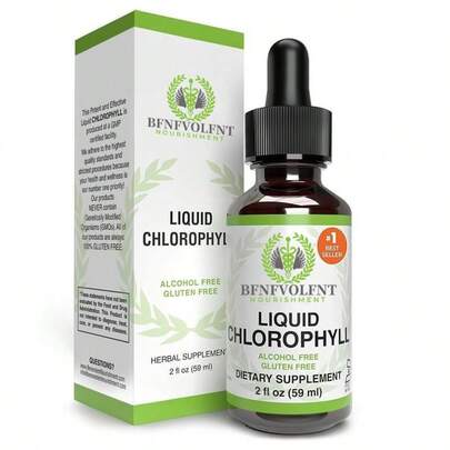 Chlorophyll Liquid Drops – Natural Detox & Deodorant | Gut & Liver Support Supplement | 1–3 Bottle Set (4–12 Month Supply)